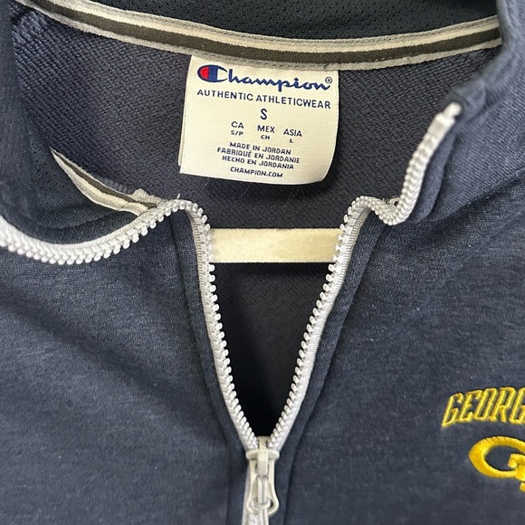 Champion Georgia Tech 3/4 Zip - Picture 2 of 3